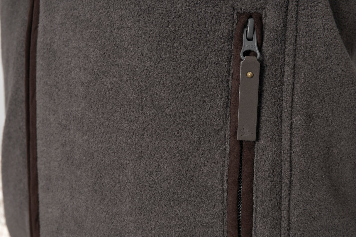 Woodcock Earl Fleece Vest - Dark Grey Melange - Seeland