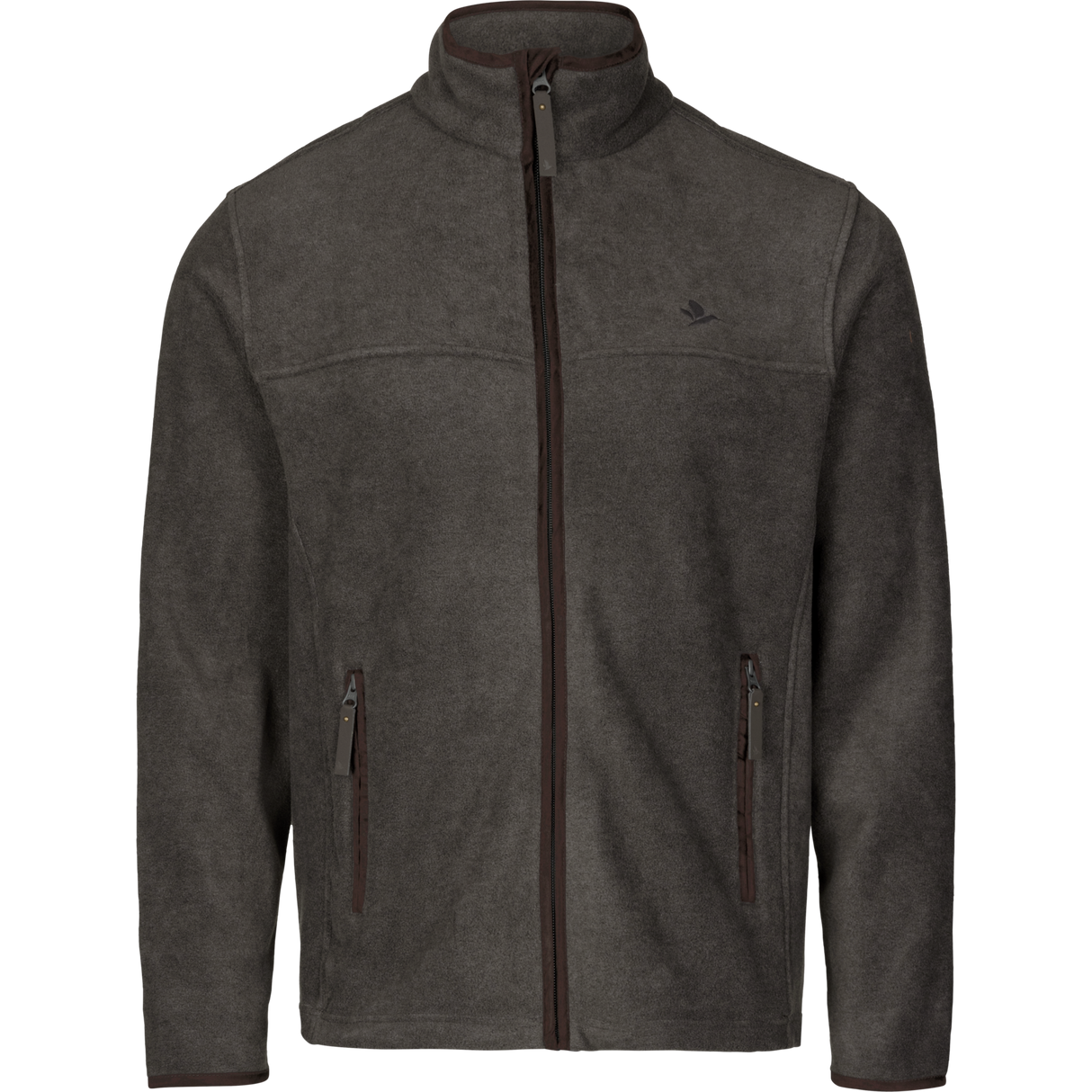 Woodcock Earl Fleece Jakke - Dark Grey Melange - Seeland