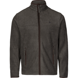 Woodcock Earl Fleece Jakke - Dark Grey Melange - Seeland