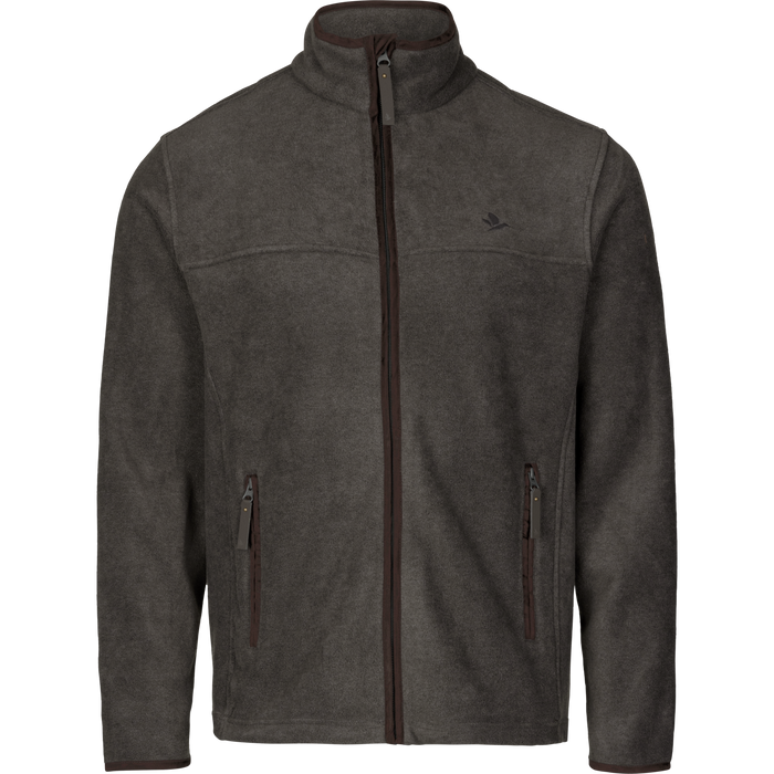 Woodcock Earl Fleece Jakke Dark Grey Melange - Seeland