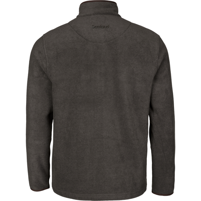 Woodcock Earl Fleece Jakke Dark Grey Melange - Seeland