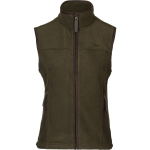 Woodcock Ivy Fleece Vest - Pine green melange - Seeland