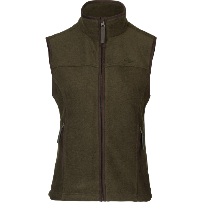 Woodcock Ivy Fleece Vest Pine green melange - Seeland