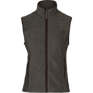 Woodcock Ivy Fleece Vest - Dark Grey Melange - Seeland