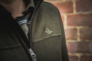 Woodcock Ivy Fleece Jakke - Pine green melange - Seeland