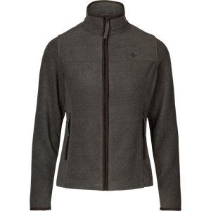 Woodcock Ivy Fleece Jakke - Dark Grey Melange - Seeland