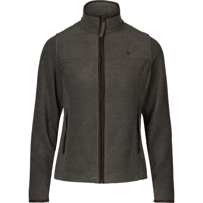 Woodcock Ivy Fleece Jakke Dark Grey Melange - Seeland