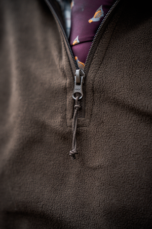 Benjamin Half Zip - Dark Brown