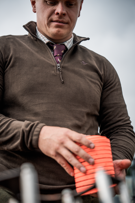 Benjamin Half Zip - Dark Brown