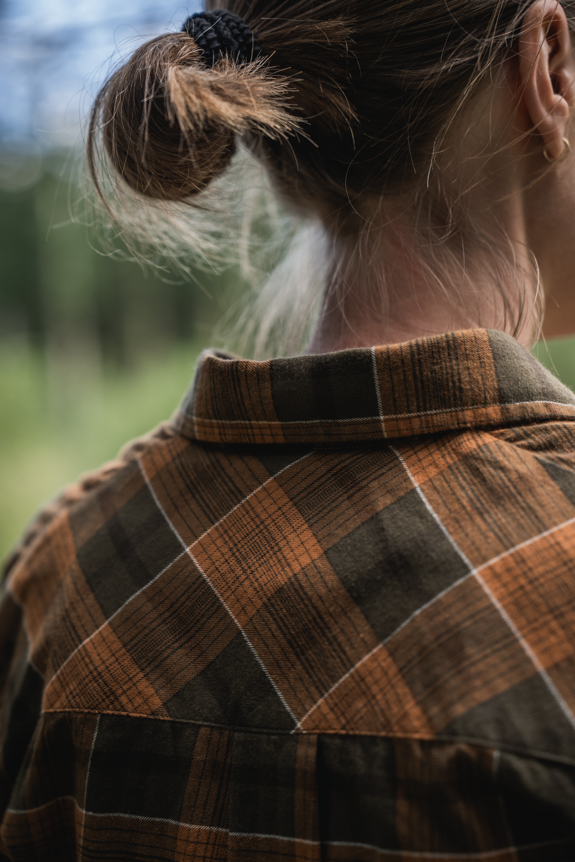 Skye Flannel skjort til kvinder - Grizzly Brown/Terracotta Check - Seeland