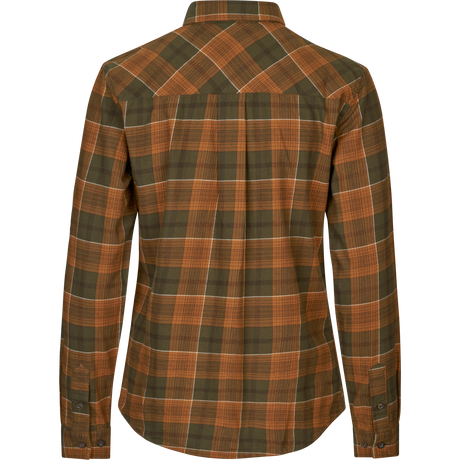 Skye Flannel skjort til kvinder - Grizzly Brown/Terracotta Check - Seeland