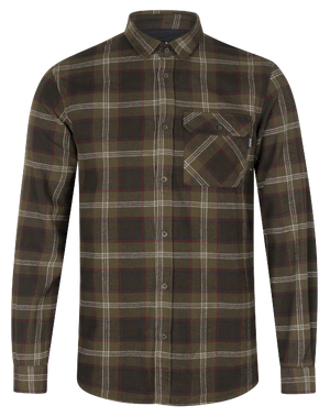 Glen Flannel Skjorte - Pine green check - Seeland