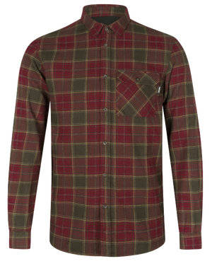 Glen Flannel Skjorte - Red forest check - Seeland
