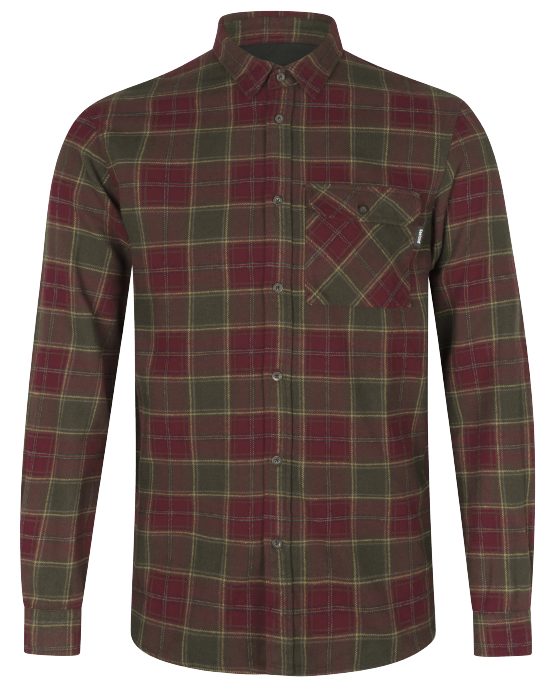 Glen Flannel Skjorte Red forest check - Seeland