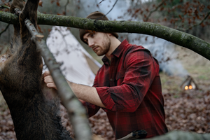 Glen Flannel Skjorte - Red check - Seeland