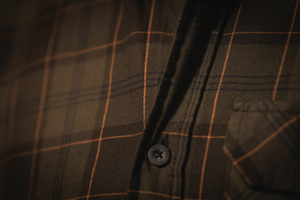 Glen Flannel Skjorte - Pine Green/Dark Navy Check