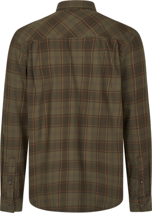 Glen Flannel Skjorte - Pine Green/Dark Navy Check