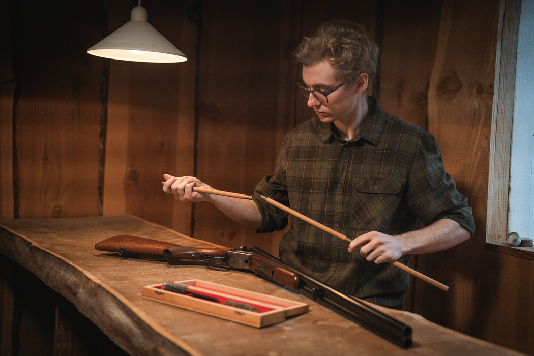 Glen Flannel Skjorte - Pine Green/Dark Navy Check