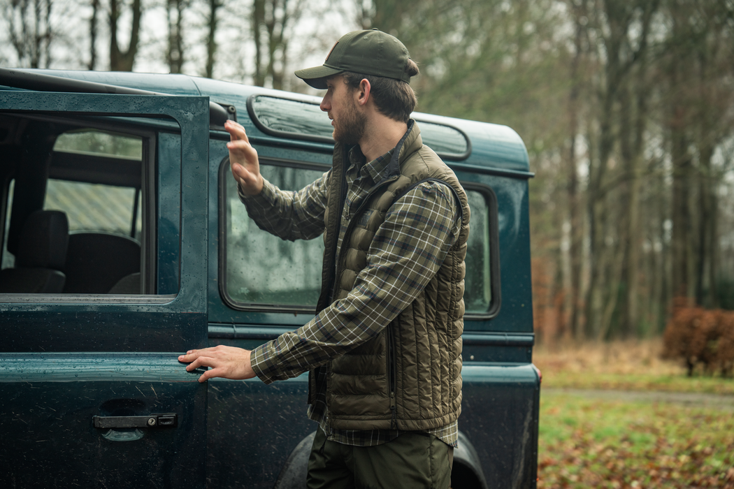 Glen Flannel Skjorte - Grape Leaf/Dark Navy Check