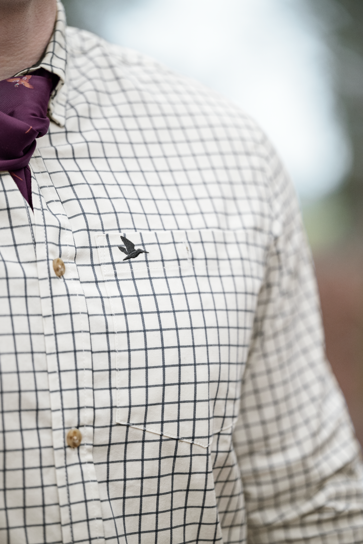 Oxford Skydeskjorte - Dark Sapphire Check - Seeland
