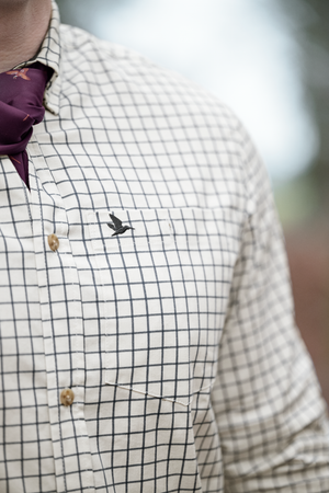 Oxford Skydeskjorte - Dark Sapphire Check - Seeland