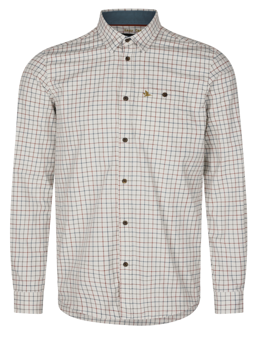 Oxford Shooting Skjorte - Grape Leaf/Terracotta Check - Seeland