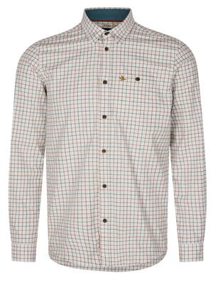 Oxford Shooting Skjorte - Grape Leaf/Terracotta Check - Seeland