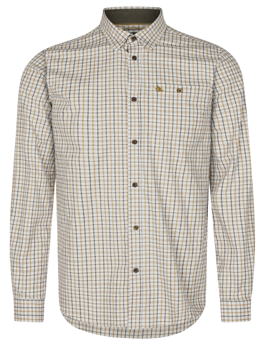 Oxford Shooting Skjorte - Classic blue/Classic brown check - Seeland