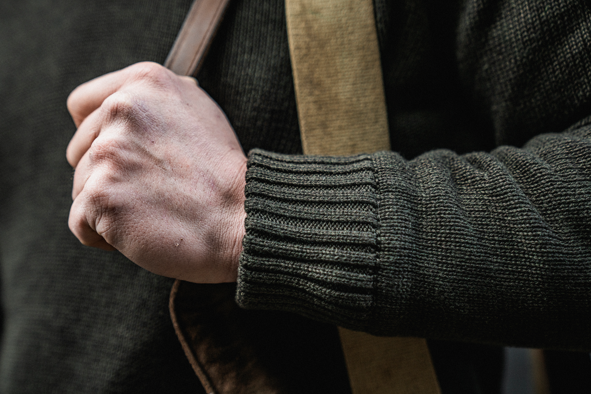 Haze Windbreaker Strik - Dark Brown