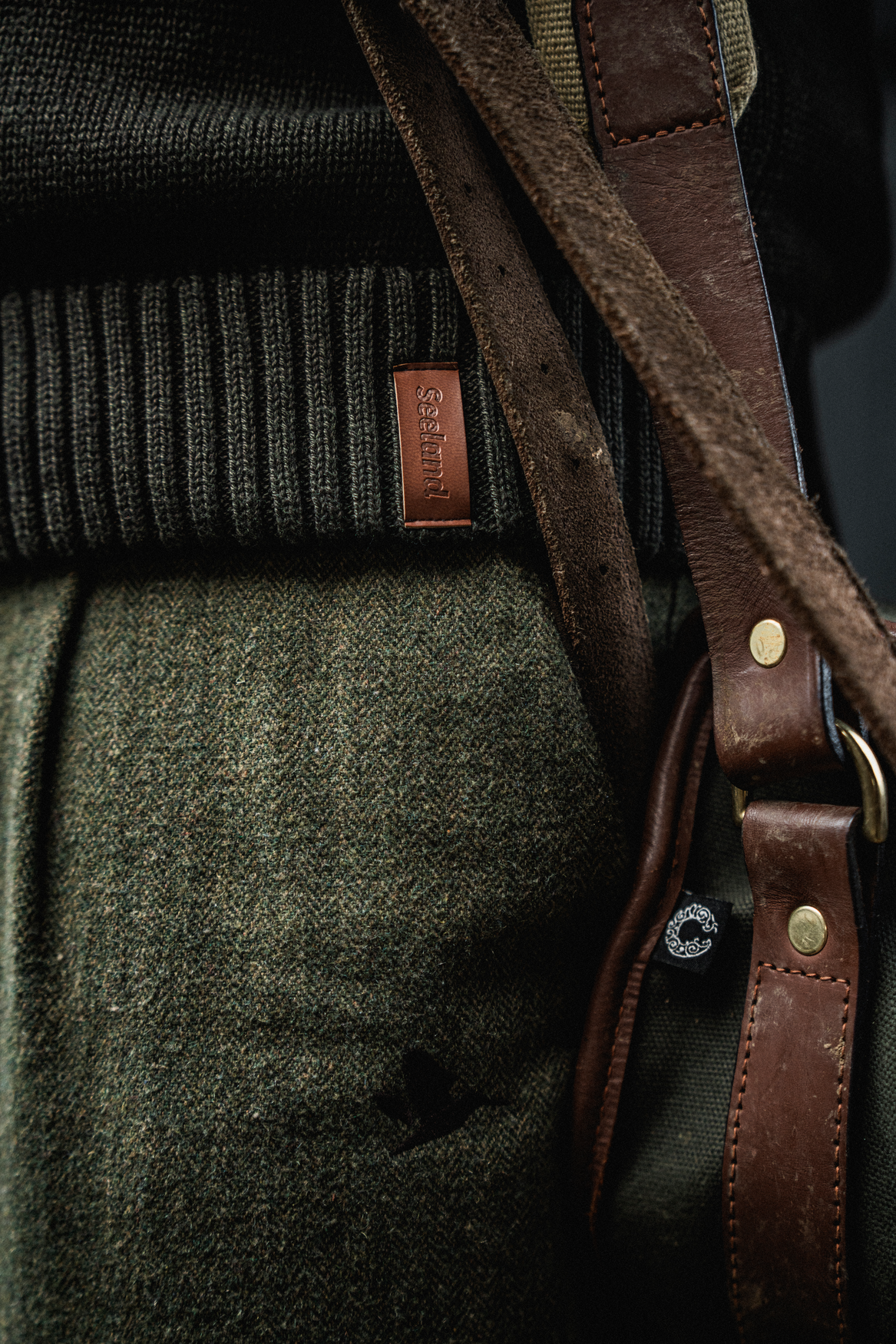 Haze Windbreaker Strik - Dark Brown