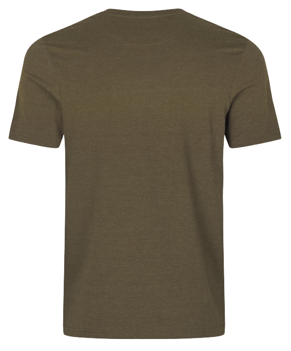 Bird Lover Tshirt Dark Olive Melange - Seeland