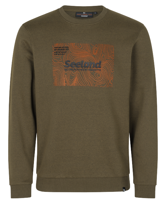 Pulse Sweatshirt Dark Olive Melange - Seeland