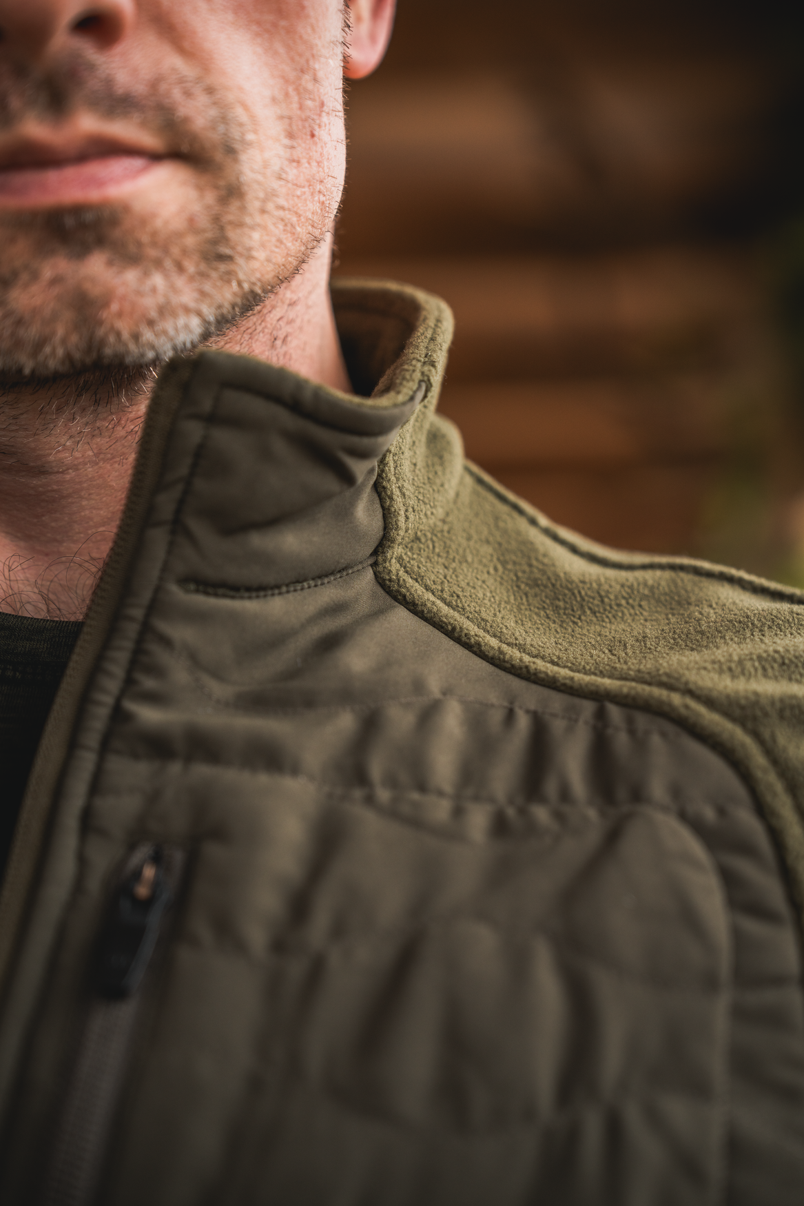 Gale Fleece Vest Pine green - Seeland