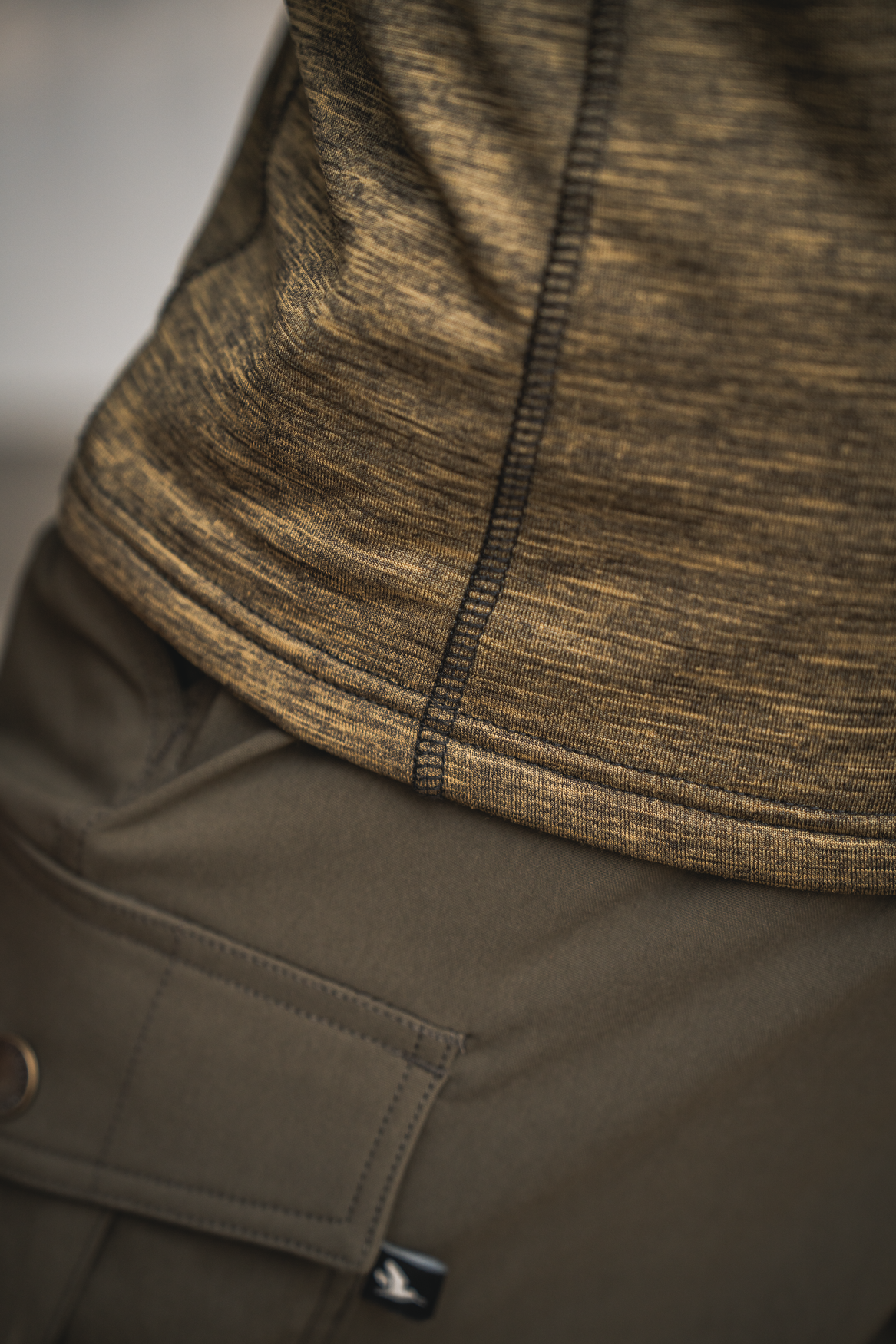 Peak T-shirt Pine green melange - Seeland
