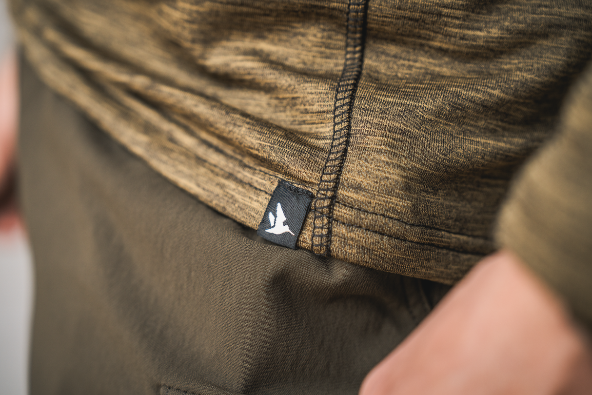Peak T-shirt Military Olive Melange  - Seeland