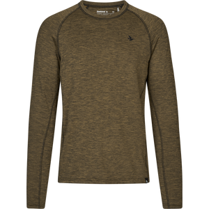 Peak T-shirt Military Olive Melange  - Seeland