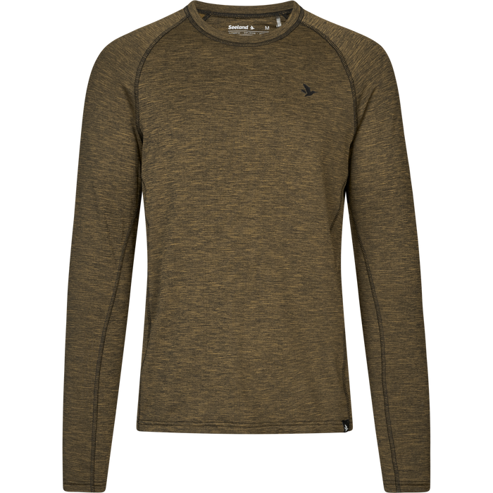 Peak T-shirt Military Olive Melange  - Seeland