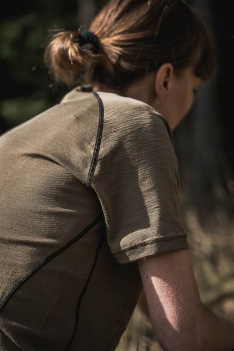 Apex Aia Merino T-shirt Covert Green - Seeland