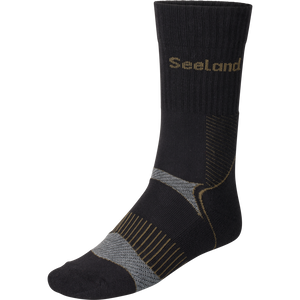Field Coolmax-strømpe - 2Pack Black/Dark Grey - Seeland