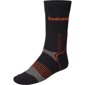Field Coolmax-strømpe - 2Pack Black/Dark Grey - Seeland