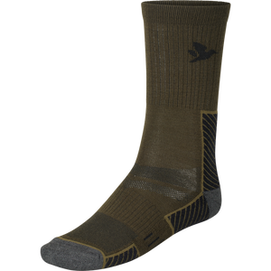 Field Merino-strømpe - 2Pack Pine Green/Military Olive - Seeland