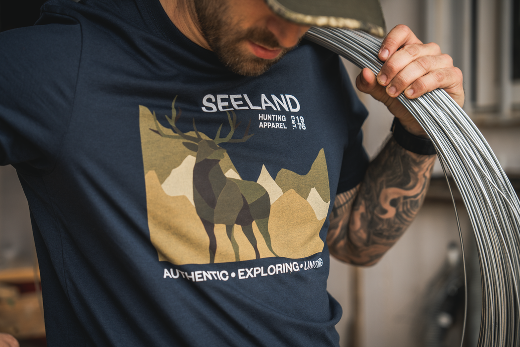 Fragment T-shirt Dark Blue - Seeland