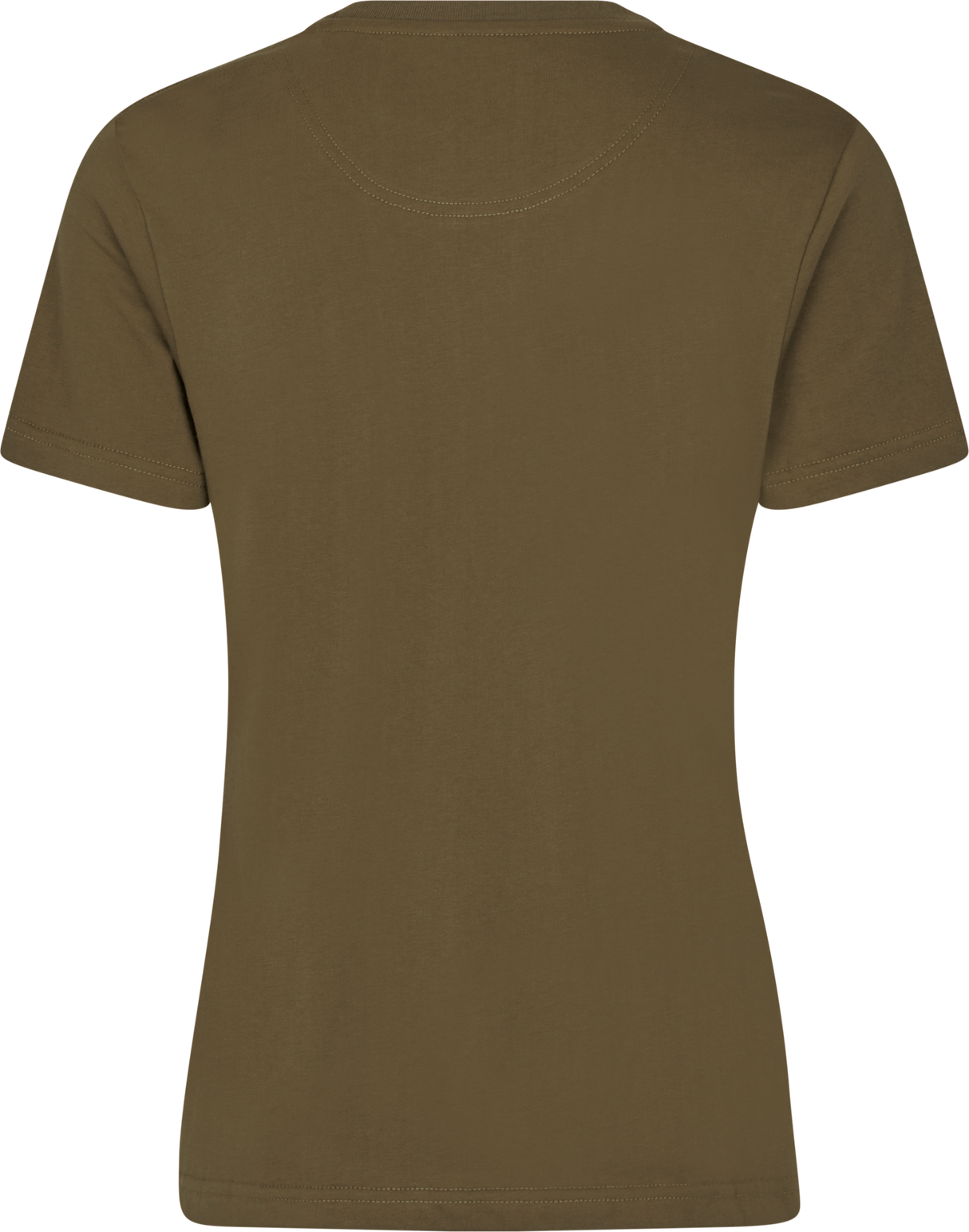 Deer On Line Women  T-shirt - Military Olive