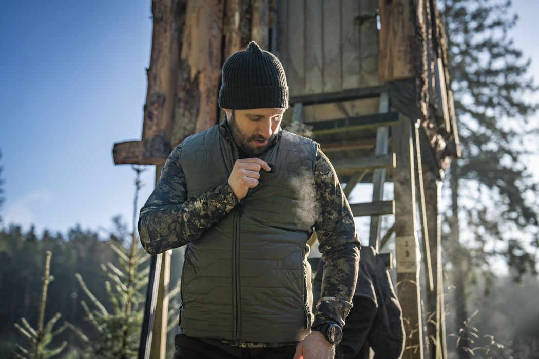 Celsius Heat Liner Vest - Grape leaf