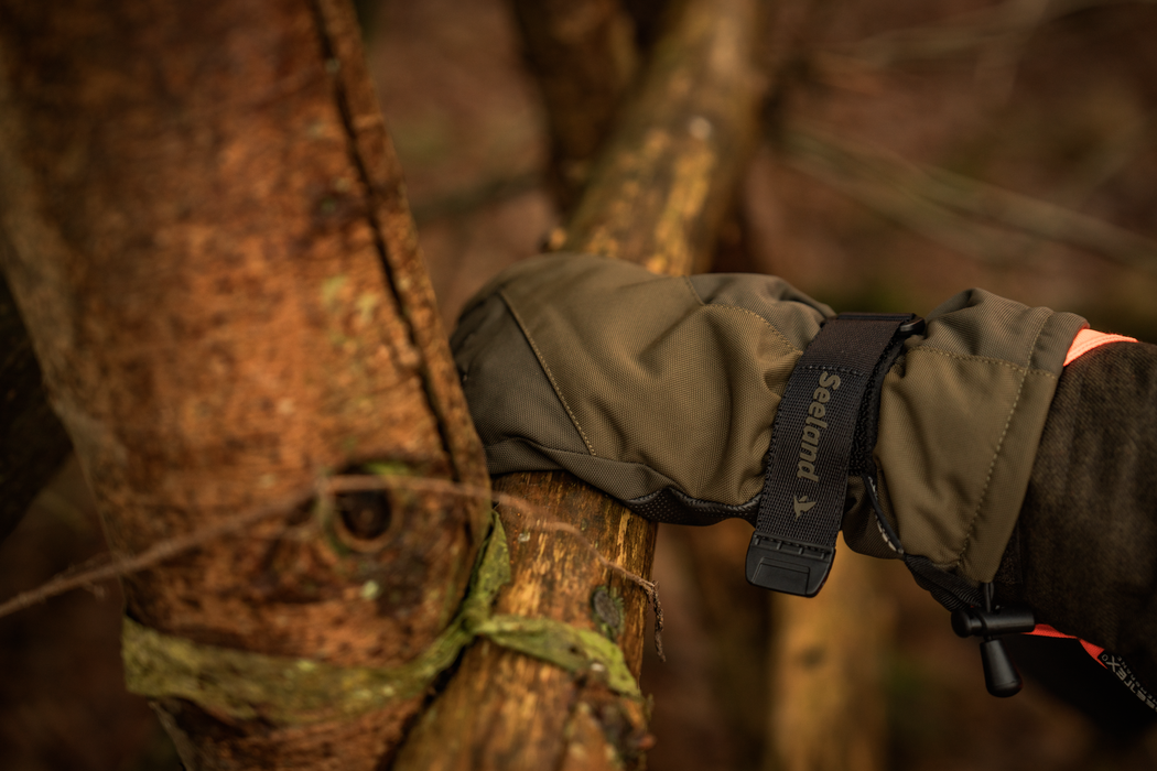 Trigger Fold-Back Handsker - Pine green