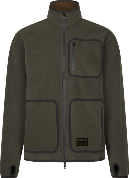 Rogue Solid Reversible Fleece - Grizzly Brown/Demitasse brown