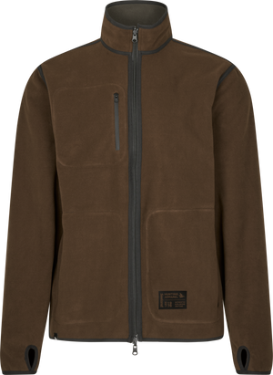 Rogue Solid Reversible Fleece - Grizzly Brown/Demitasse brown