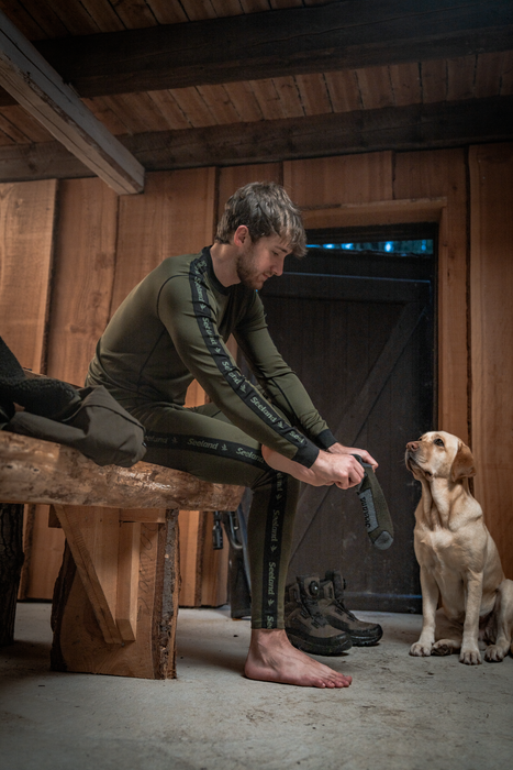 Field Thermo Sokker - 2Pack - Pine Green Melange/Grey Melange