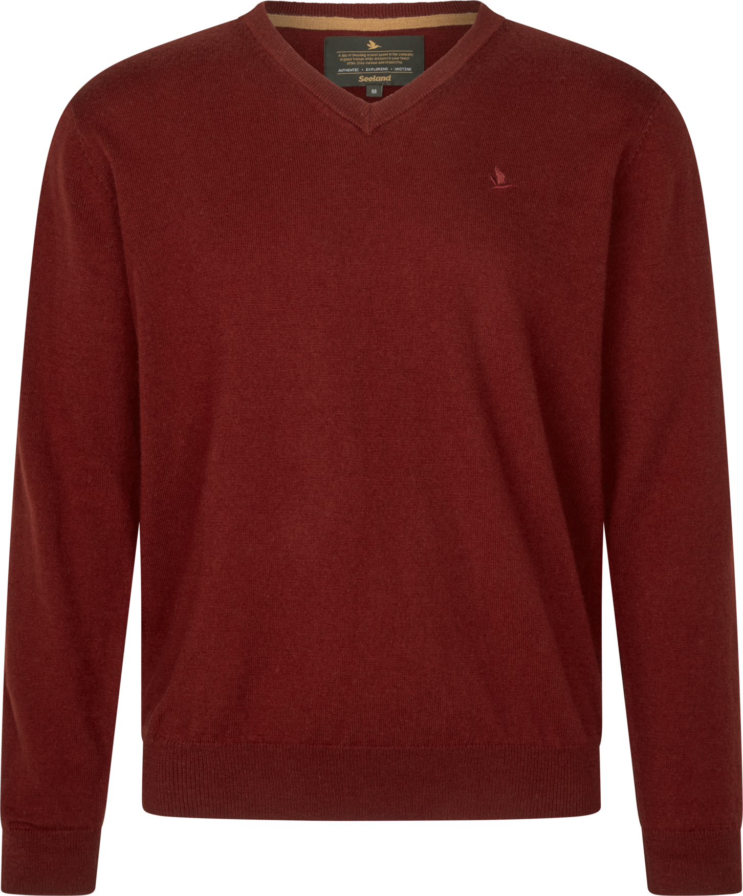 Pine V-Neck Pullover - Merlot