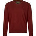 Pine V-Neck Pullover - Merlot